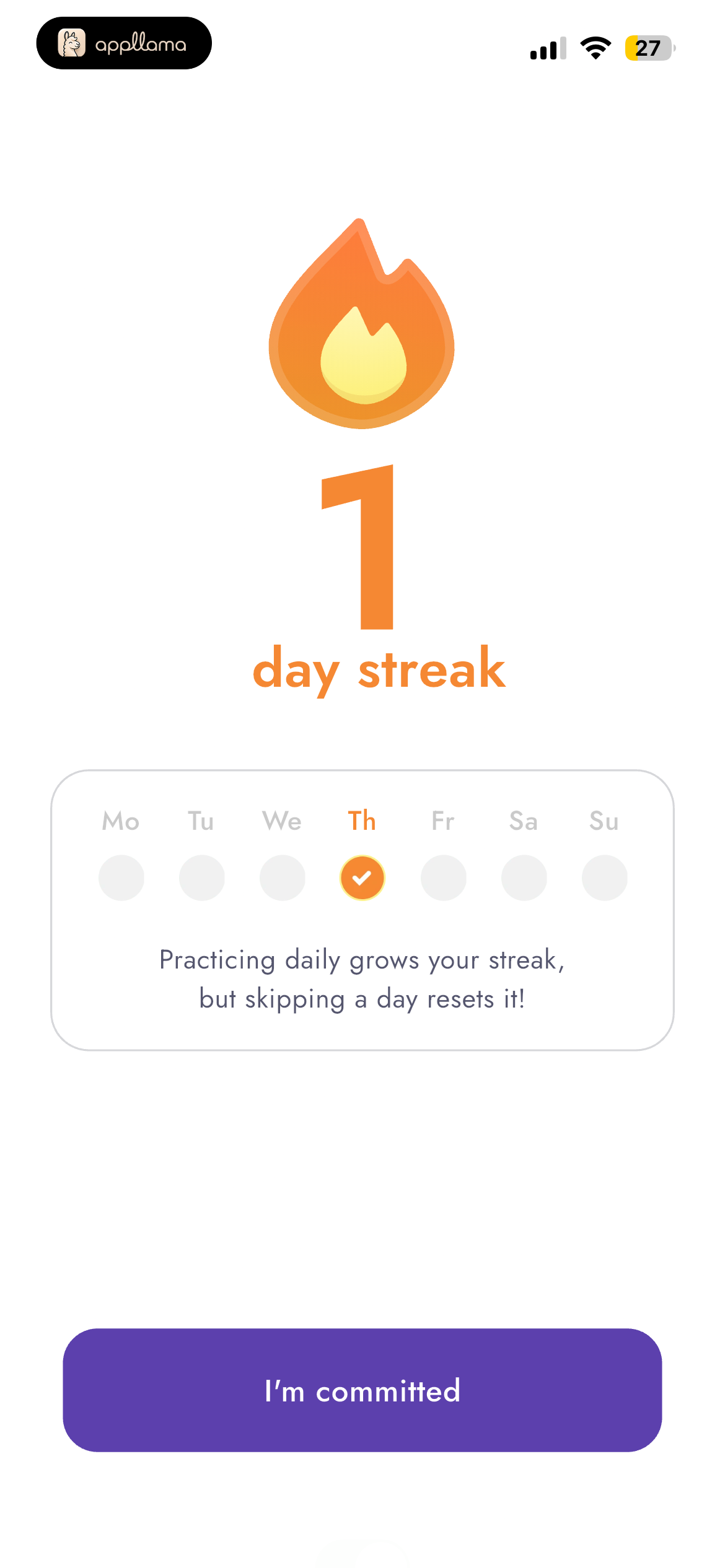 Day Streak Celebration