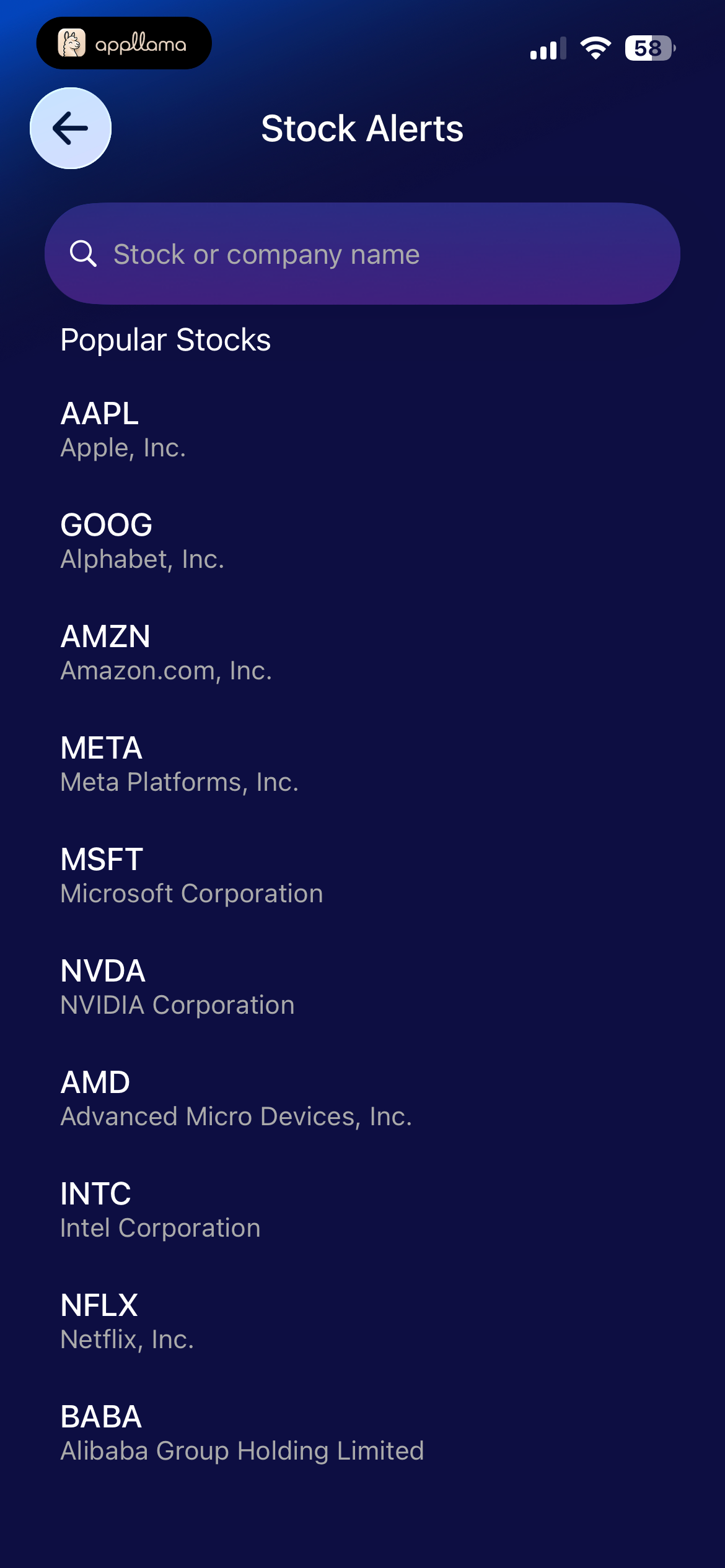 Stock Alerts