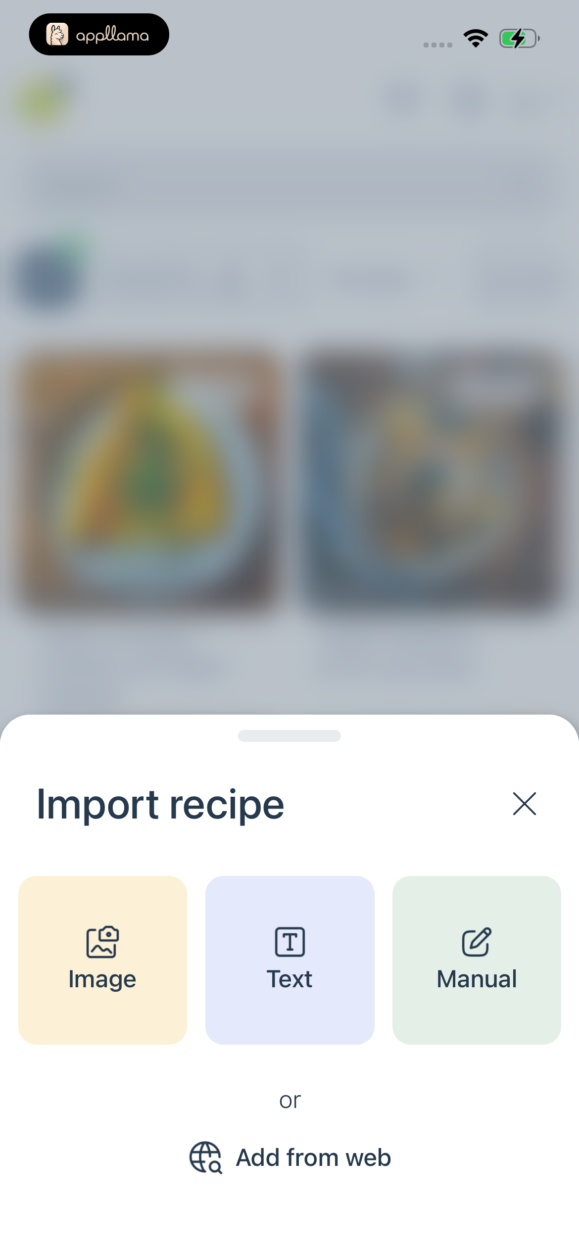 Import Recipe Sheet