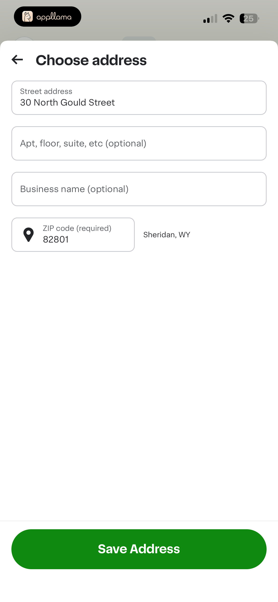 Add Address
