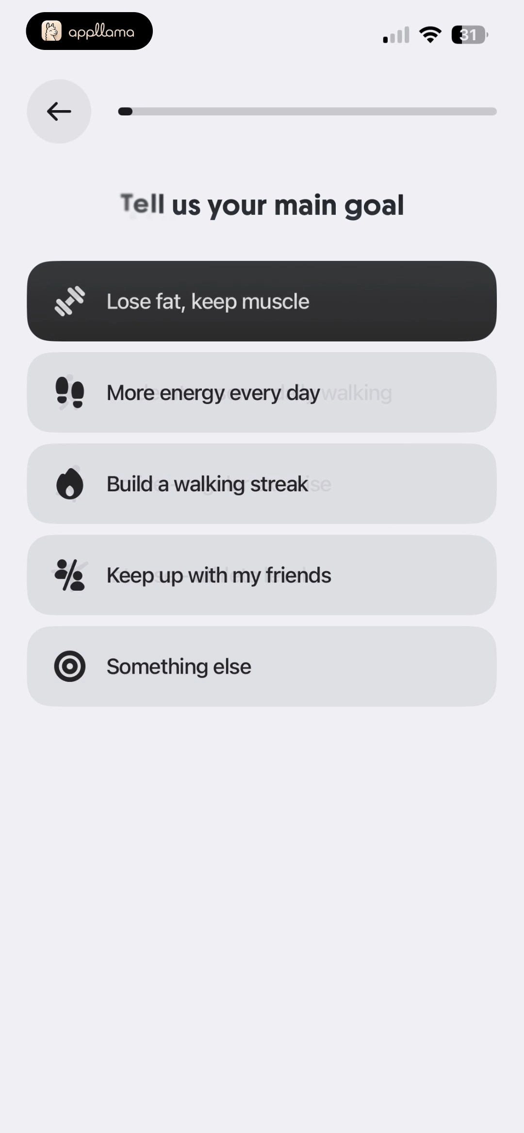 Goal Selection Active