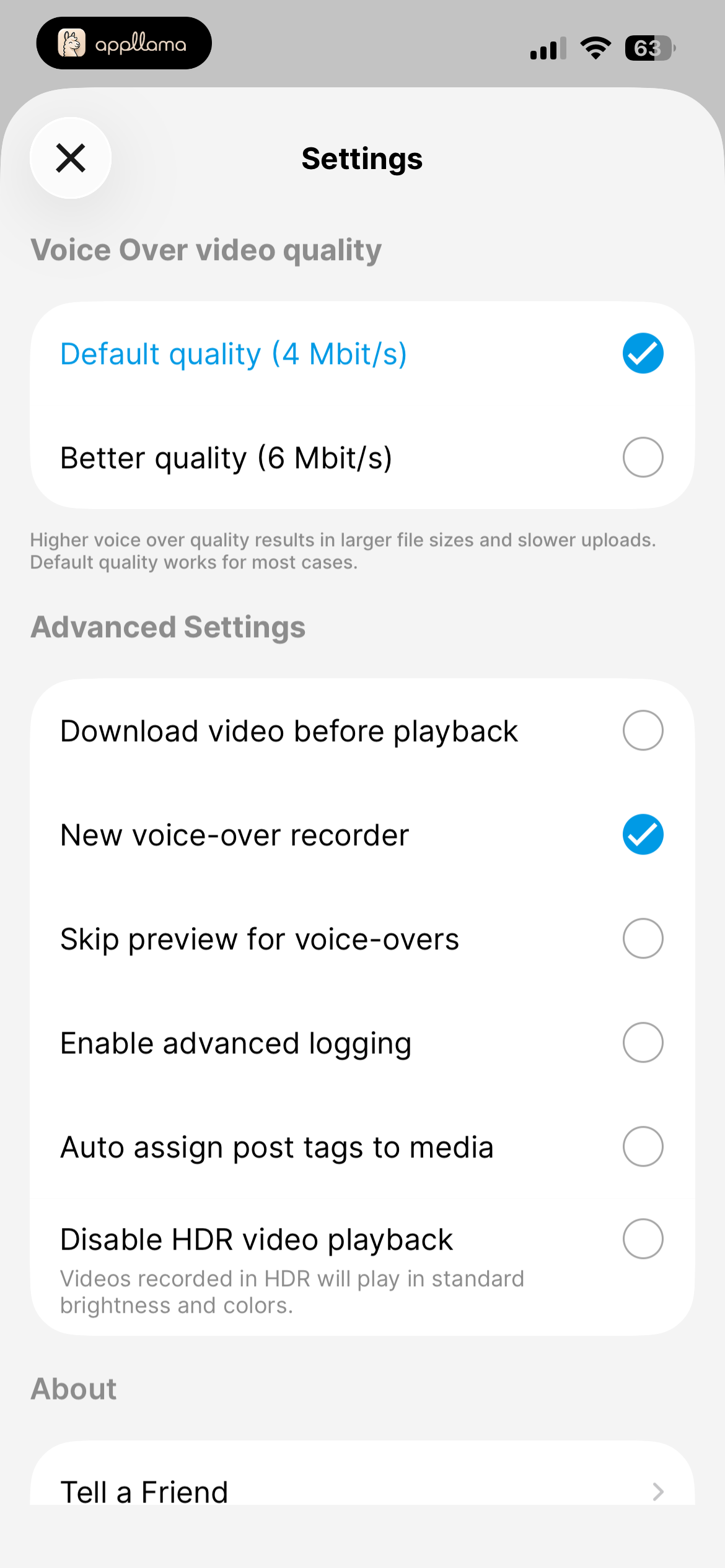 Playback Settings