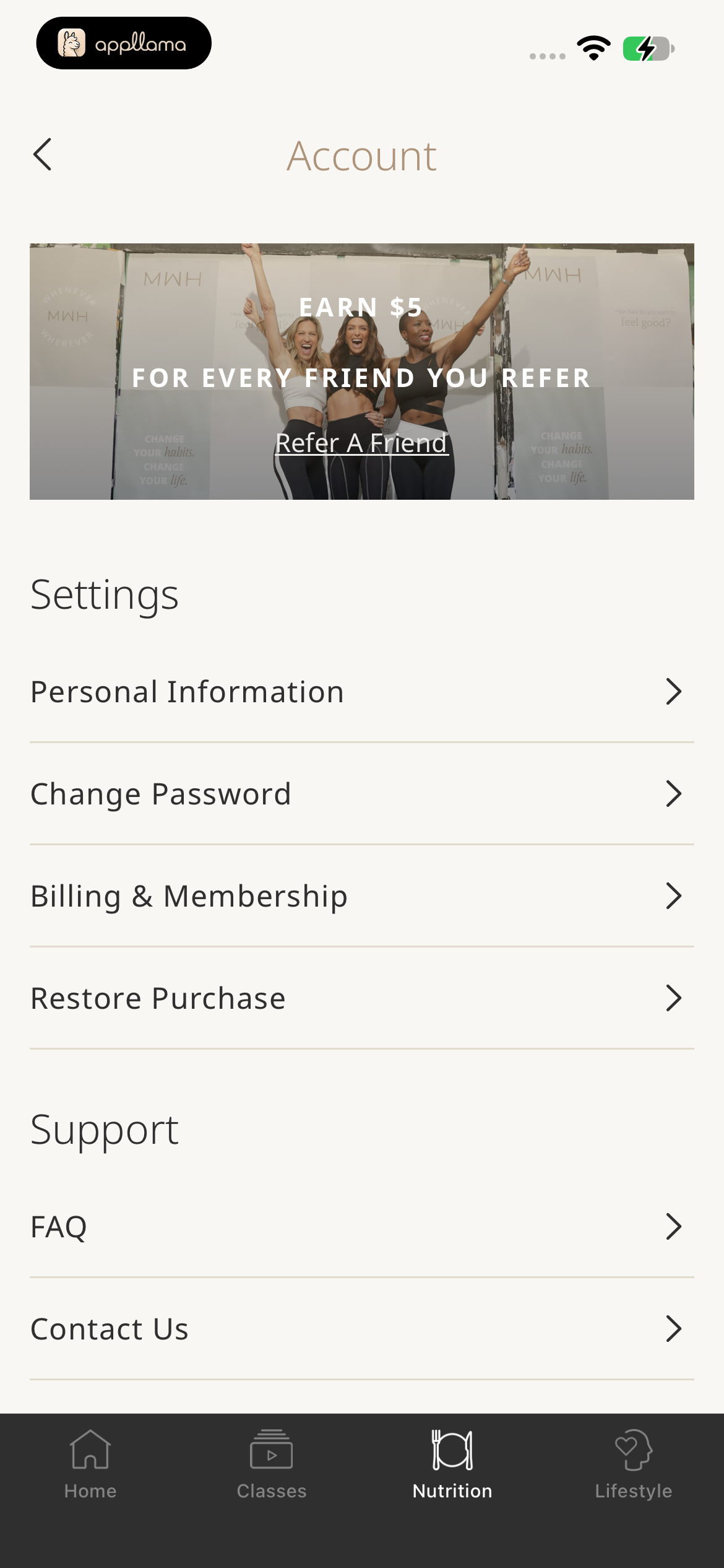 Account Settings